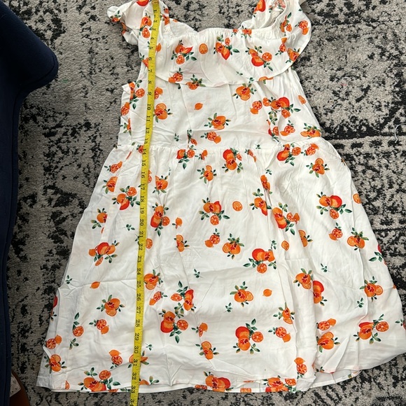 Nevena Rae NWOT Cute Off the Shoulder Orange Design Summer Dress - Picture 16 of 17